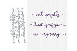 LZJSYKDQ with Sympathy Die Cuts for Card Making, So Very Sorry Metal Cutting Dies for Paper Scrapbooking, DIY Stencils for Album Party Wedding Festivals Decoration