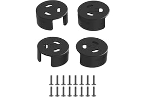 JOYSOG Lot de 4 capuchons de protection de moteur pour drone DJI Avata, boîtier de protection en aluminium amélioré avec vis, accessoires étanches à la poussière (noir)