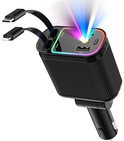 Adattatore Splitter Per Presa Accendisigari USB 4 In 1 USB C Per Auto 36w Con 3 - Foto 10