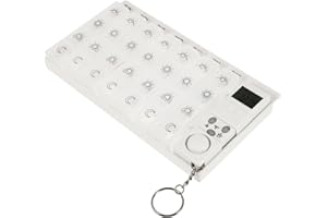 minkissy 7 Weekly Dispenser Medication Organizer Medicamentos Alarm Medicine Organizer Kit Electronic Pill Container para Daily Pill Case Reminder Pill Boxes for Travel White