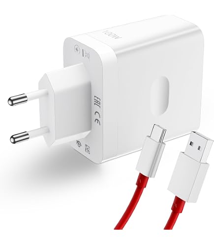 OnePlus SUPERVOOC 80W Netzteil (Typ-A) – EU-Version Für Superschnelles Laden, Bis Zu 80W Max