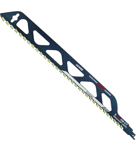 LAIWOO 2 x reciprozaagbladen, hardmetalen zaagbladen, reciprozaagbladen steen, zaagblad cellenbeton, accessoires reciprozaag voor cellenbeton voor Einhell, Dewalt, Bosch (S1243HM, 305mm
