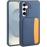 CONSTRAIN - Compatible with Samsung Galaxy S25 FE Case Camera Protected Cardboard Wallet Colored Keyed Leather Design Silicone