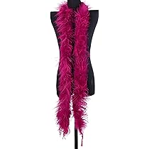DIY Feder Boa 2m - Flauschige Marabu Federn Für Kostüme & Deko In Weinrot