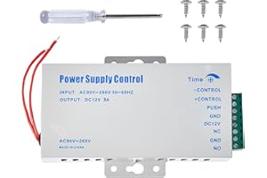 MOKHIKE Access Control Power Source, Power Supply Door System Power Switch AC 110-240V to DC12V 3A for Door Access Control System, Video Bell, Electric Attack Lock, Bolt Lock, Electromagnetic Lock