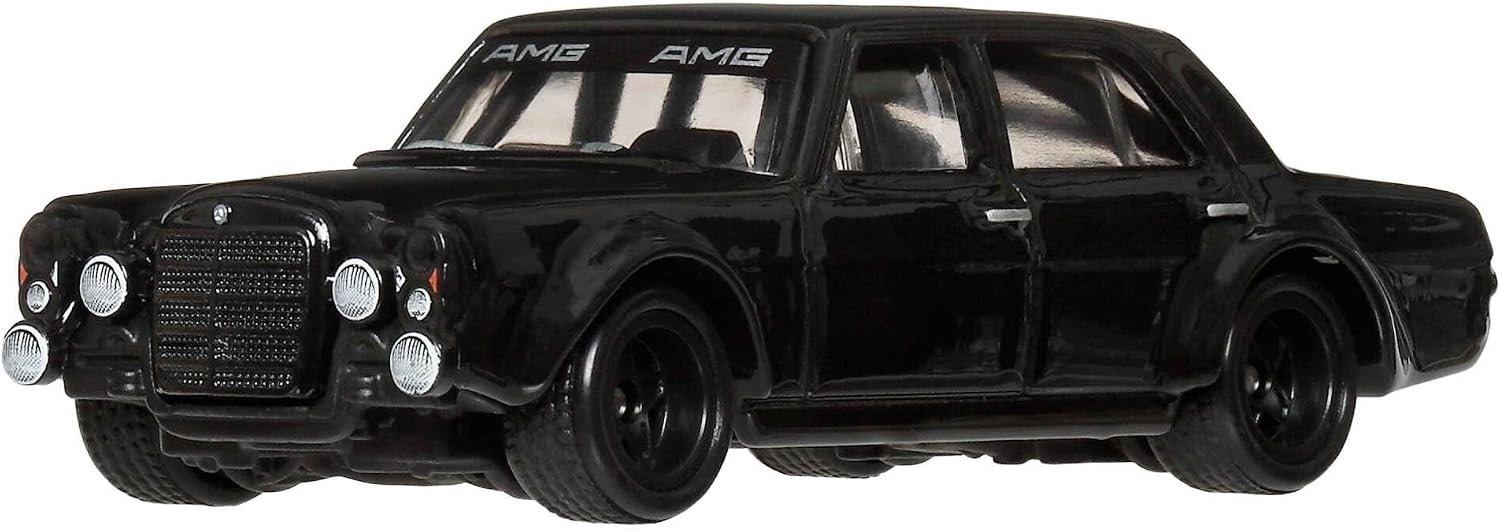 Hot Wheels Mercedes-Benz 300 Sel 6.8 AMG, Coche de Juguete Premium a Escala 1:64, con neumáticos Real Riders y Carrocería y Chasis Metal/Metal, JKF20