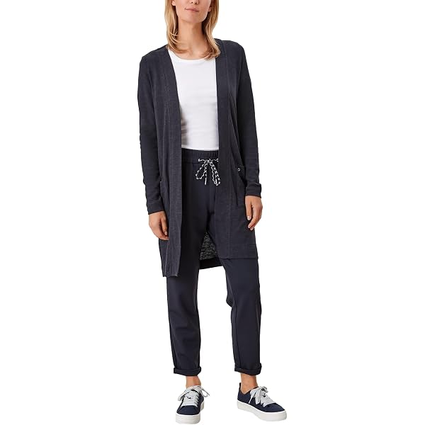 Cardigan S.OLIVER Selection Bleu Avec Poches - Taille L, Parfait Pour Un Look Décontracté !