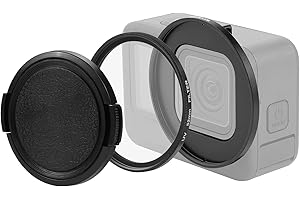 PULUZ Anello adattatore filtro UV 52 mm per GoPro Hero11 nero / Hero11 nero / HERO10 nero / HERO9 nero