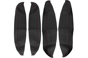 JTSGHRZ Rivestimento del Pannello della Maniglia della Porta della Copertura in Pelle del bracciolo dell'auto, per Nissan Qashqai J10 2007-2015