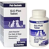 Pet-Technic GLC Plus Tablet &ndash; Kedi ve K&ouml;pekler İ&ccedil;in Glukozamin ve Kondroitin İ&ccedil;erikli Eklem Destekleyici Takviye &ndash; 75 Tablet