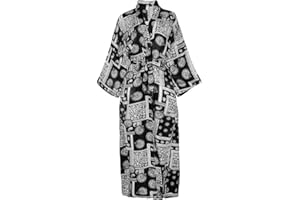 CUTESWAN Ladies Kimono Dressing Gowns Floral Kimono Robe Printed Cardigan for Women Wedding Bonding Party Pyjamas
