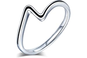 MicVivien S925 Anillo de Plata de la Onda Olas de Surf Wave Anillo ajustable para Damas Mujeres Niñas