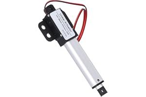 Bewinner Mini Electric Linear Actuator 12V, 50mm Stroke, Aluminium, Panel Mount, 10% Work Rate, 0-40°C Temperature Range, Internal Limit Switch, Suitable for Home Automation & More