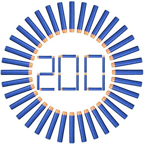 200pcs Foam Darts, 2.84" Round Head Refill Soft Nerf Compatible Bullets Darts for Nerf N-strike Elite Series Blasters &amp; Other Kid Toy Guns