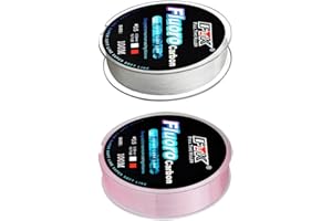 YUANGANG Línea de pesca de fluorocarbono transparente, de 100 m, 4 1334, 14,5 kg, línea suave de fibra de carbono para mejorar tu experiencia de pesca