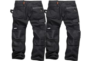 Scruffs Men's Ripstop Trousers Twin Pack Work Utility Pants