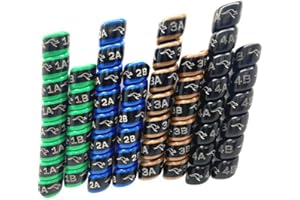 Outback Wrap Schlauchmarkierer, Hydraulikschlauch-Management-Schutz und Etikettierfolien für Landwirtschaft und Landwirtschaft, Traktoren, Erntemaschinen, Pflanzgefäße und Sprühgeräte, 4 Paar