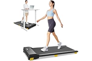 UREVO Tapis Roulant Salvaspazio, Tapirulan elettrico da casa/ufficio, Doppia Ammortizzazione, 2,5 HP Tapis-roulant Silenziosocon Telecomando e Display LED, Portatile Compatto Walking Pad Elettrico