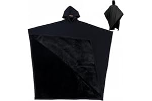 ZYZZEPHYR Weighted Cloak Hoodie, Blanket Cloak, Cloak Hoodie, Loose Blanket Hoodie, Long Sleeve Sweatshirt, Unisex (Black)