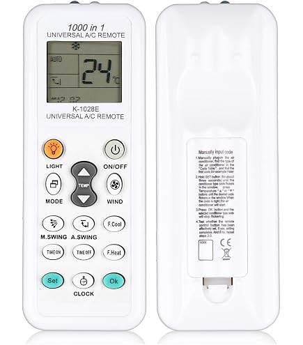 Telecomando Universale K-1028E Per Climatizzatore, 1000 In 1, Con Supporto, Nuovo