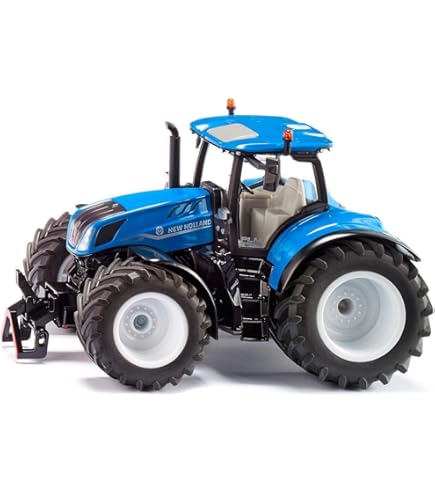 Tracteur New Holland T7.315 Avec Benne - Modèle Réduit 1/32 - Bburago - Collection Ferme - À Partir De 3 Ans - Bleu