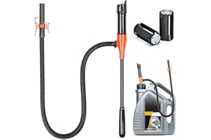 PIASHOW Pompe à carburant pompe a gasoil pompe de transfert carburant essence electrique, à piles jusqu'à 9 litres (2,4 GPM) par minute