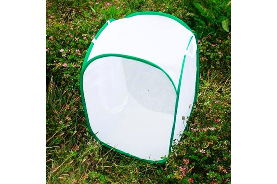 Insect Butterfly Habitat Butterfly Garden Kit Large Butterfly Habitat Cage Collapsible Pop-up Insect Monarch Butterfly Net Butterfly House for Kids, 40 * 40 * 60cm