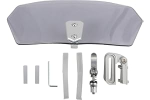 Clip réglable Riloer sur Le déflecteur de Ventilation Universel pour Pare-Brise de Moto (Clair Transparent)