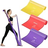 Fitnessbänder Gymnastikband 2m Lang, Starkes Widerstandsbänder Fitnessbänder Ideal für Yoga,Pilates,Krafttraining,Fitnessband