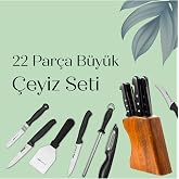 Pirge &Ccedil;eyizlik Bı&ccedil;ak Seti B&uuml;y&uuml;k &ndash; 22 Par&ccedil;a 8695614350730Y