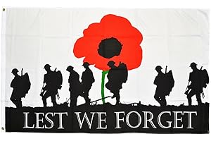 FLAGTEX Lest We Forget (Army) Flag 5ft x 3ft