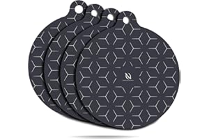 ‎HI NATURE HI NATURE™ Induktionsschutzmatte 4 Stück, Herdabdeckung Induktionsfeld I Induktionsschutz I Induktionsmatte, Induktionsabdeckung, Herdabdeckplatte 4 Stück | Schwarz