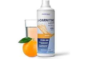 ‎ENERGYBODY Energybody L-Carnitine Liquid mit Zink, L-Carnitin hochdosiert flüssig, mit Dosierbecher, 1000 ml, Orange Geschmack