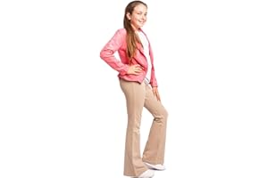 NYS Leggings Schlaghose für Mädchen Baumwolle Schlaghose mit ausgestelltem Bein, atmungsaktiv, alltäglich, sehr weich Tangente