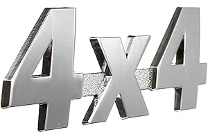 Alamor Voiture en Métal Chrome 3D Sticker 4X4 Déplacement Emblème Badge-Silver