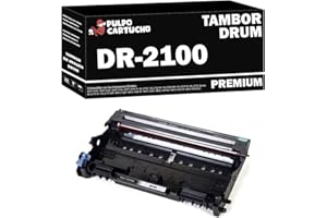 Pulpo Cartucho - Tambor DR2100 Negro Compatible con Brother Ref. DR-2100 / DR-360 - Valido para Impresoras DCP 7030, 7032, 7040, 7045 / HL 2140, 2150, 2170 / MFC 7320, 7340, 7440, 7840