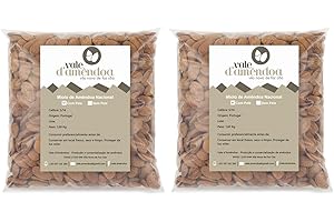 Almendra Con Piel de Portugal 2kg | Sin Gluten | Ideal para Dieta Vegana, Vegetariana, Keto, Paleo y Macrobiotica | Perfecta para Transformar en Harina, Crema y Bebida de Almendras, de Vale D'Amendoa