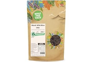 Wholefood Earth Riz sauvage noir USA 250 g | Sans OGM | Naturel | Source de fibres