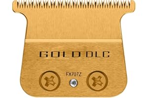 AUDOC FX707Z Replacement Blades for All BaBylissPRO FX787 & FX726 Trimmers, DLC Replacement Blades Compatible with BaByliss Trimmer Blades, Gold