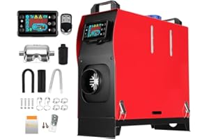 Sunster 12V 8KW Diesel Heater, with LCD Control Panel and Remote Controller Night heater, All-in-One Car Parking Heater for Camping Trucks Campervans Pickups or Motorhomes