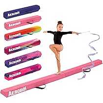 Trave Di Equilibrio Pieghevole RELAX4LIFE 210 Cm - Con Base Antiscivolo, Schiuma EPE, Per Bambini E Adulti, Rosa - Foto 12