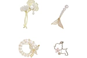 CANGCANG Kwiatowa broszka damska motyl kreatywna broszka kwiatowa dla mante (biała)