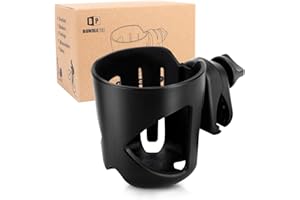 BUNDLEPRO Porte-gobelet pour poussette, support universel pour vélo, chariots ou marcheurs, convient à la plupart des tasses