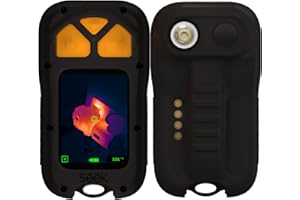 Seek Thermal – Rivela la termocamera 300, termocamera 320 X 240 ad alta risoluzione, frame rate 25hz, --55.6 ° F ~ 1550 ° F Temp Range IR Camera con torcia per ispezione, caccia, canottaggio, ricerca