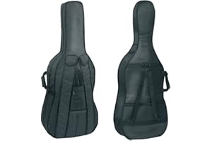 GEWA Cello Gig Bag/Tasche Classic - 3mm Schaumstoffpolsterung - Notentasche/Saitentasche/Bogentaschen - Rucksackriemen - Gurttragegriff - Farbe schwarz