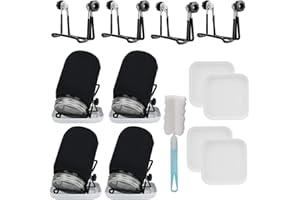 Deefongo 1000 ml Sprossen-Set, 4er Sprouting jar Glas,Keimglas-Set, Weithalsgläser mit abgeschirmten Sprossendeckeln, Ständer und Einmachbürste für den Anbau von Alfalfa, grünen Bohnen