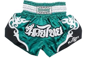 FLUORY Muay Thai Fight Shorts, MMA Shorts Bekleidung Training Käfig Kampf Grappling Martial Arts Kickboxing Shorts Kleidung