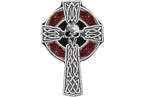 TOPT RASTA ecusson Croix catholique Tete de Mort celte Celtic Breizh Biker 9,5x6,5cm patche Insigne