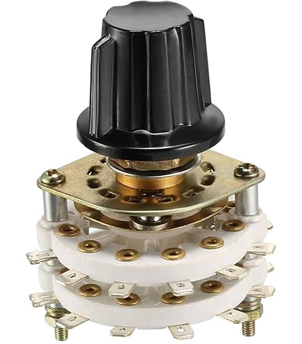 pocyako　オーダー uxcell 4P8T 4 Pole 8 Position 4 Deck Band Channel Rotary Switch