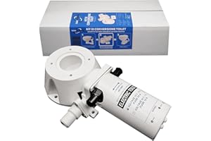 NAVPOWER YACHT ENERGY QUALITY Navpower Kit Trasformazione Conversione per Toilette WC Universale 12v - Kit conversione WC Toilette da Manuale a Elettrico Orrizontale - Barca Camper Roulotte - Compatibile con Jabsco TMC Ocean